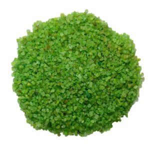 OhhSome 1Kg Green Fine Sand Natural Pebbles Stone for Home Decoration and Aquarium 1Kg