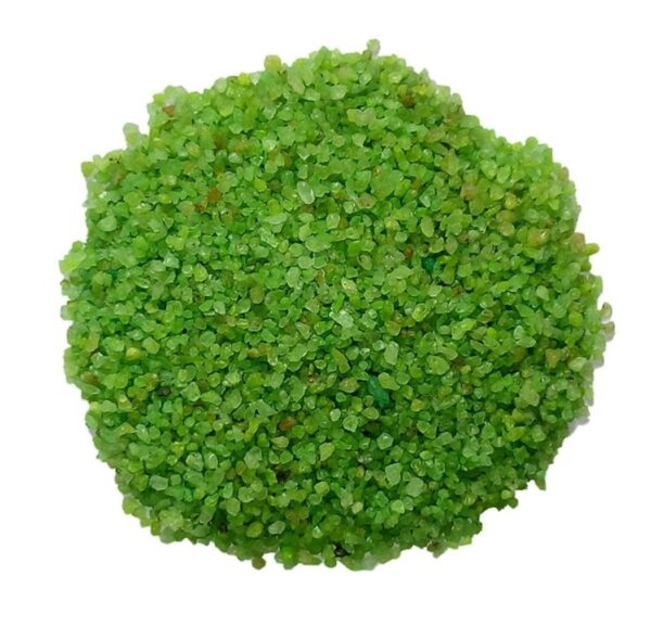 OhhSome 1Kg Green Fine Sand Natural Pebbles Stone for Home Decoration and Aquarium 1Kg