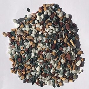 StonesForever Tumbled Garden Landscape and Decorative 3 8 mm Natural Stone Gravel 5 kg Multicolour