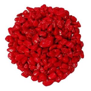 Vanni Obsession Stone Decorative Aquarium and Vase Fillers Pebbles Red 1 Kg Standard