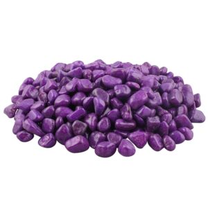 Vanni Obsession Stone Decorative Aquarium and Vase Fillers Pebbles for Garden and Home Decor Purple 1 Kg