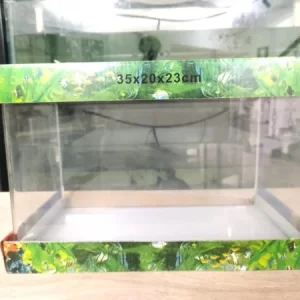 Curved Glass Aquarium Tank 35 cm 35 x 20 x 23 1