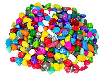 Ercole® Multi Colour Polished Pebble Stones for Garden Landscaping Aquarium and Home Decor Multi Colour 2 Kg 0